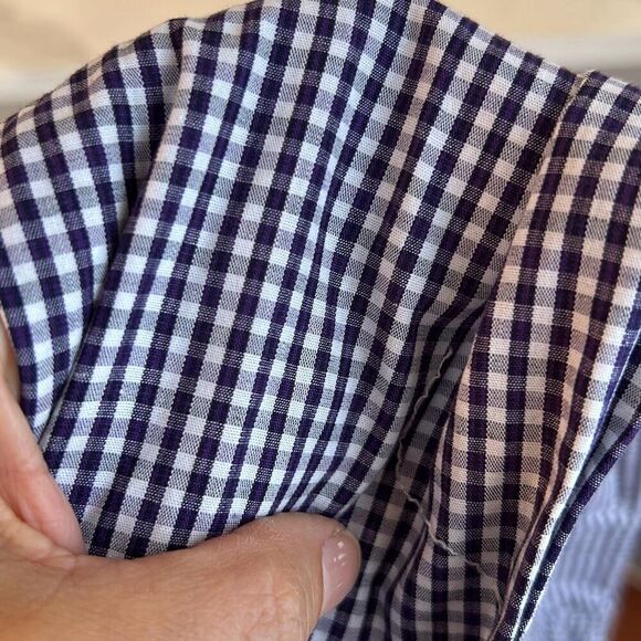 Forsyth co men's checkered plaid gingham long sleeve button-down shirt size M - Picture 6 of 6